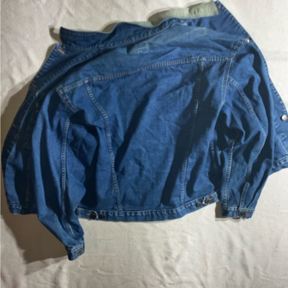 Linson VINTAGE Denim Corduroy Trim Jacket - Picture 7 of 8